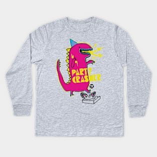 PARTY CRASHER Kids Long Sleeve T-Shirt